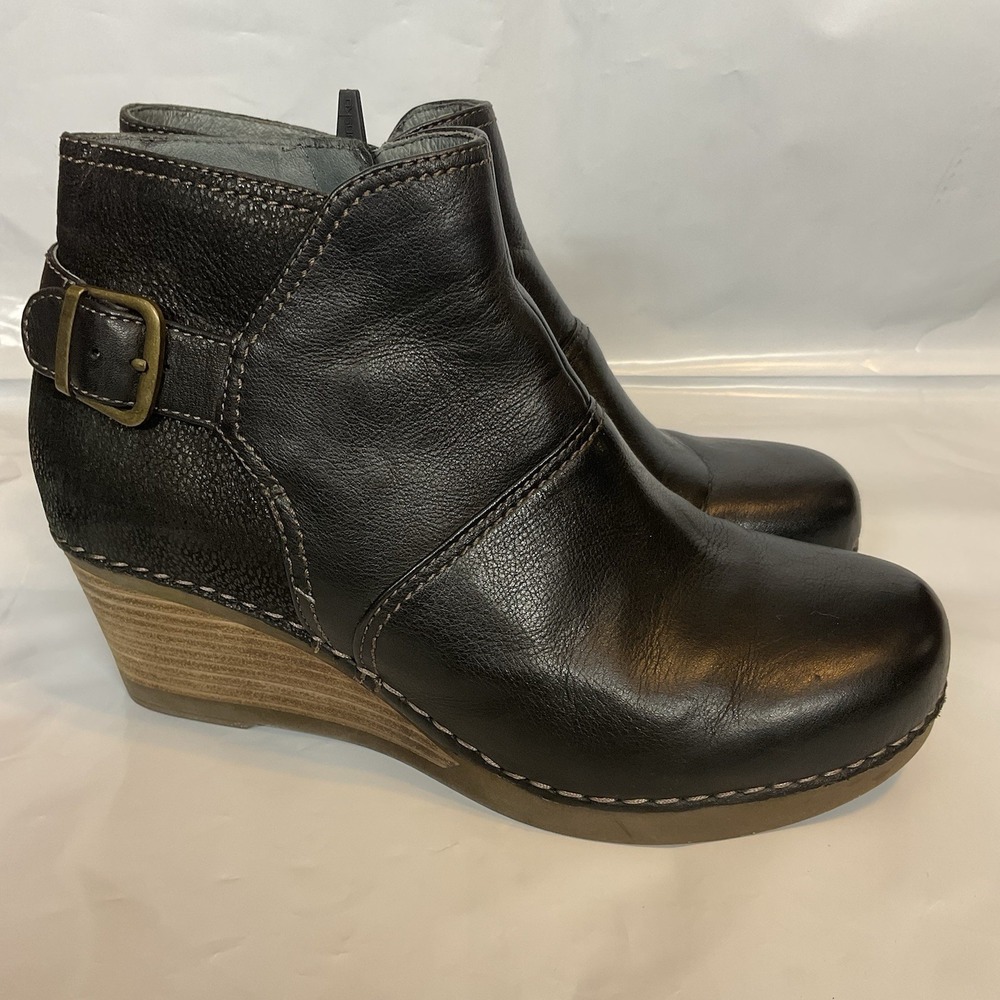 Dansko Shirley Ankle Boots Booties Shoes Womens Size 8.5-9 US 39 EU Black